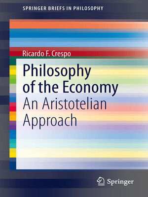 cover image of Philosophy of the Economy
